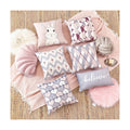 Buti Cute Luxury Customized Square Solid Velvet Eco-Friendly Home Decorative Cushion Covers Pink Hotel Printed Polyester Zipper