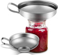 Large Wide Mouth Eco-Friendly Stainless Steel Canning Jar Coffee Bean Funnel with Handle ARMADA Brand for Kitchen Use