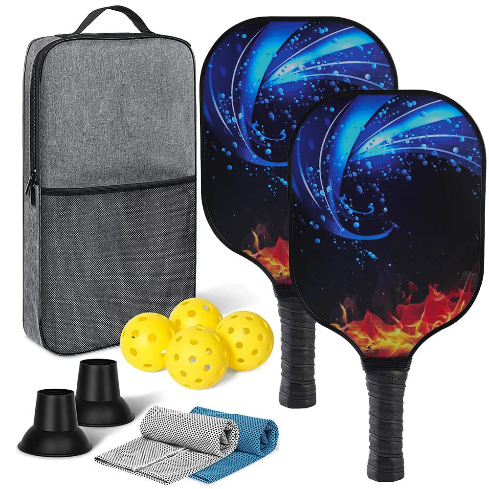 2023 Professional Carbon Fiber Pickleball Paddle Set Customizable Lightweight Pick Game Accessories Durable Feature
