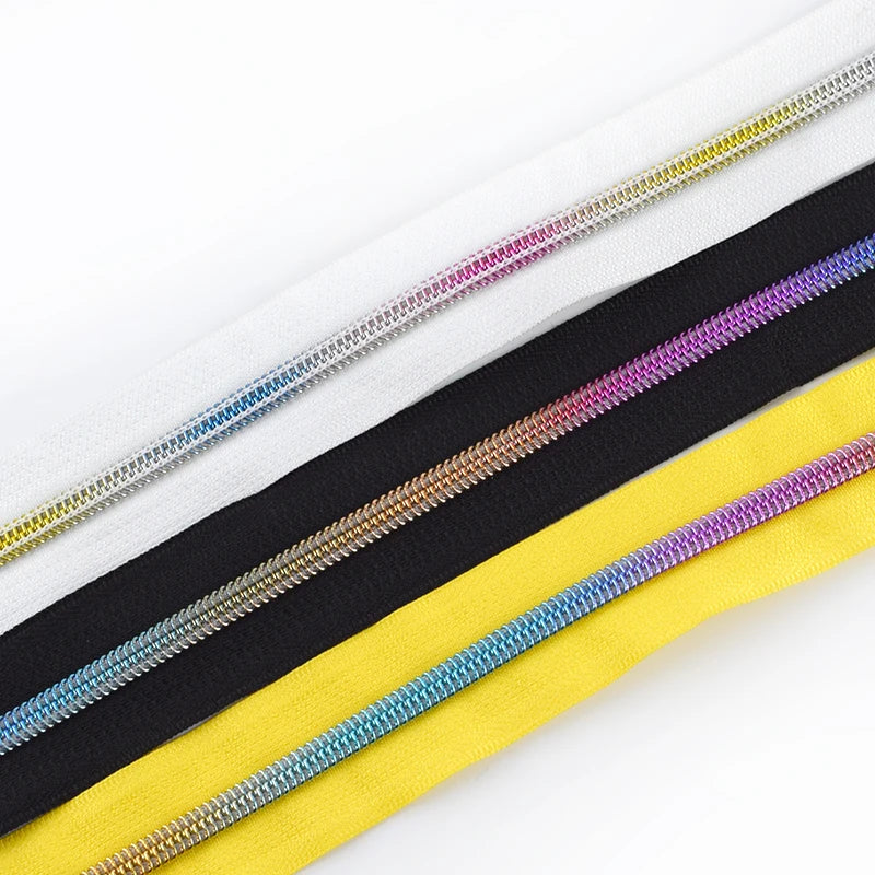 Meetee KY253 5# Black White Colorful Open-End Nylon Zipper for Sewing DIY Zip Sports Coat Clothes Zippers Garment Accessories