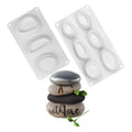 3/6  Cavity  Cobblestone Cake Mold Italy Silicone Stone  Mold for Cake Soap Chocolate