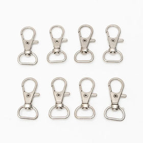 PD089 Iron Dog Clasp Key Chains Flat Key Rings Swivel Snap Hooks Zinc Alloy Metal Lanyard Keychain Hooks Lobster Clasps