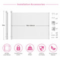 Factory Direct 35in Height 55-120in Width Adjustable Double Lock Easy Install Retractable Baby Gate for Toddlers and Dogs