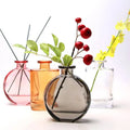 Modern Style Amber Glass Bud Vase Set Rustic Decorative Small Bottle Vase Centerpieces for Wedding Home or Office Table Decor