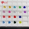 Multiple Color Fat Heart Shape Ice Cut Cz Diamond Wholesale Loose Cubic Zirconia