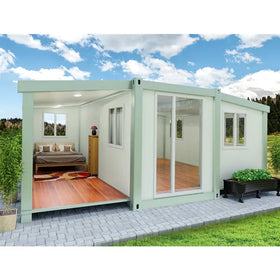Foldable Wood Steel Structure Small House Prefabricated Usa 3Bedroom Prefab Home