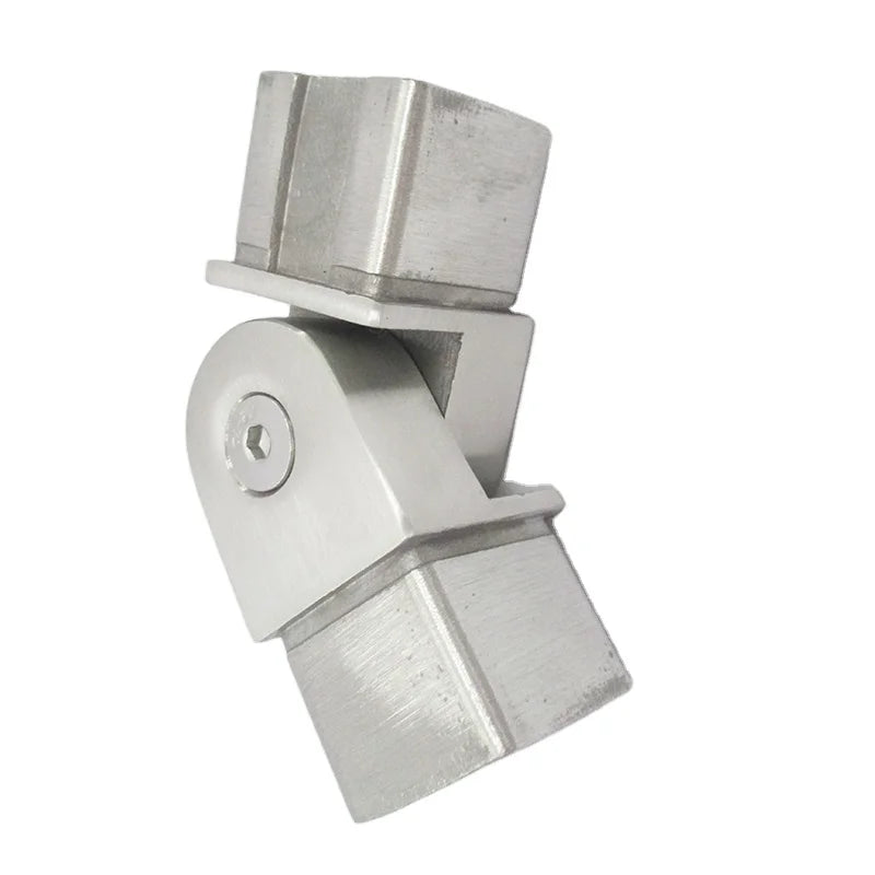 90 Degree Railing Elbow Tube Cross Connector Hinge for 40x40 mm square Tube for Handrails for Stairs