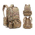 Camo Large Size Black Tactical Backpack Mochila 55L Waterproof Hiking Hunting