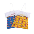 Happy Ramadan Mubarak Flower Kids Tote Bag Middle East Birthday Party Drawstring Gift Bag Yellow Ramadan Printed Storage Bag