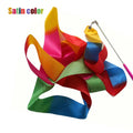 Rhythmic Art Gymnastics Ribbon Dance Twirling Rod Stick  Ballet Streamer