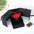 In Shock Luxury Flower Packaging Box Square Ribbon Gift Boxes Flower Box With Rose