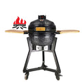 KIMSTONE Wholesale Outdoor Ceramic Kamado Charcoal Griller Korean Bbq Komodo  Grill  with Table  Shelver for Sale