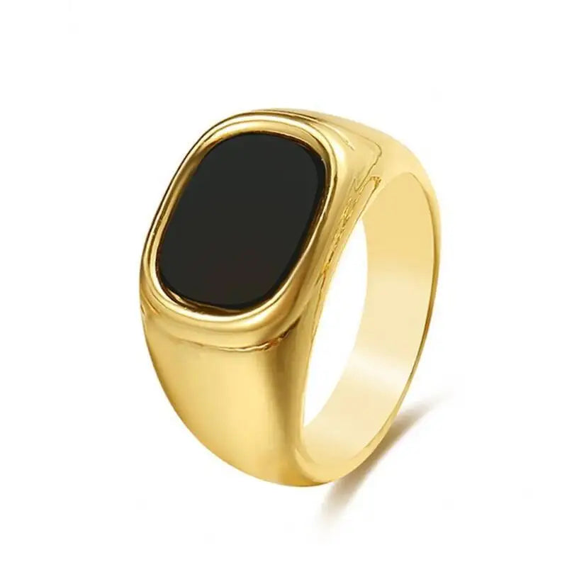 Elegant Jewelry Unisex Style Fashionable Titanium Steel Ring Simple Smooth Oil-dripping Couple Ring Popular Jewelry