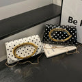 2026 New Polka Dot Crossbody Bag Women Korean Style Cute Mini Shoulder Handbag Top Handle Sweet Girly Purse MegaBDM
