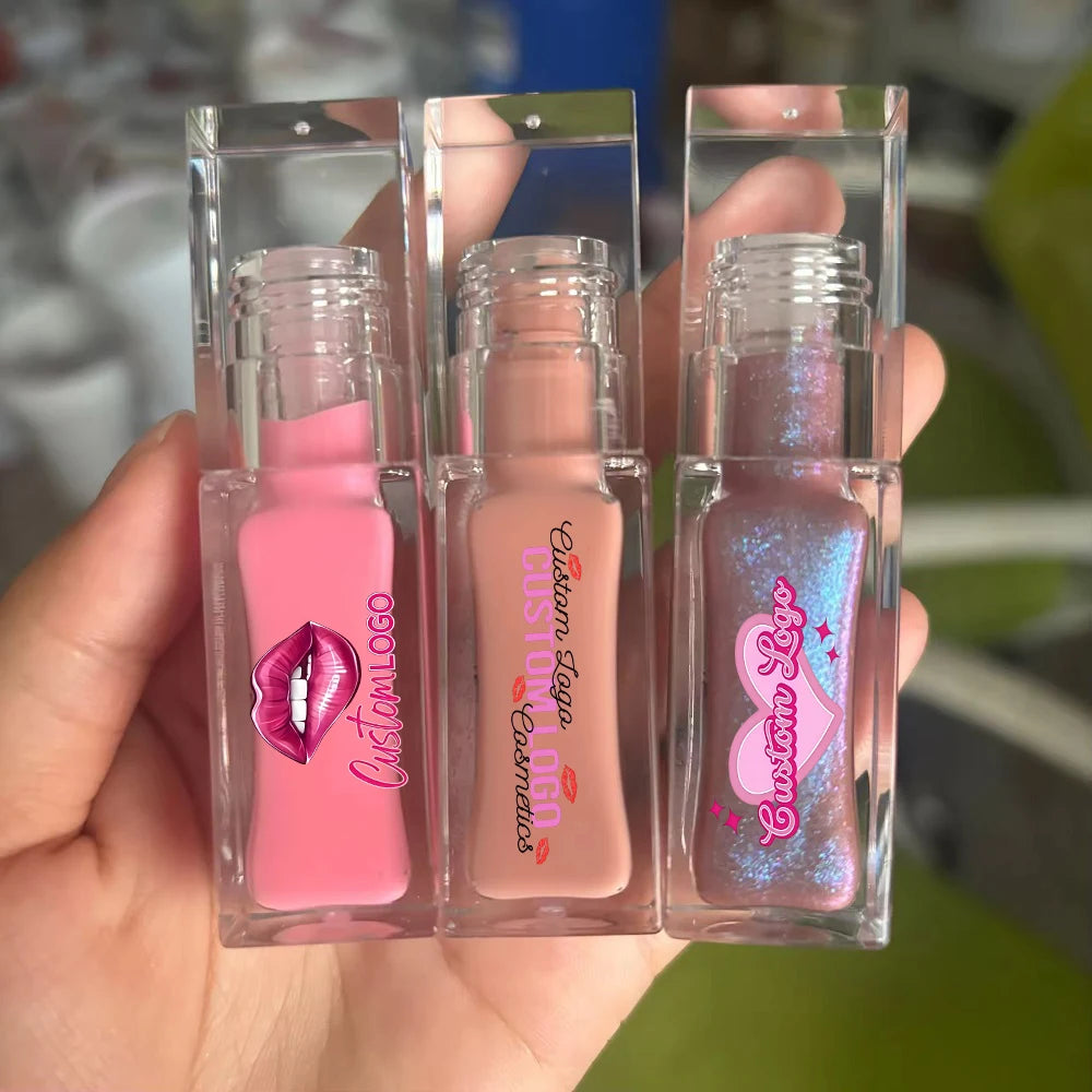 Wholesale Customization Fashion Mineral Liquid Shimmer Moisturizing Glossy Lip Gloss