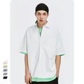 Manufacture Loose Street Style Casual Shirts Boy's Shirt 2021 New China for Men Hawaii Plain Poplin Fabric Summer Shirts T Short