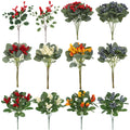 New Year Christmas Decoration Artificial Green Holly Fruit Plant with Berries Fresh New Items