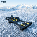 YTD YTD-005 10 Teeth Rubber Ice Snow Crampons Chain Anti-skid Boot Shoes Spike Cleats Ice Gripper Outdoor Climbing Hiking