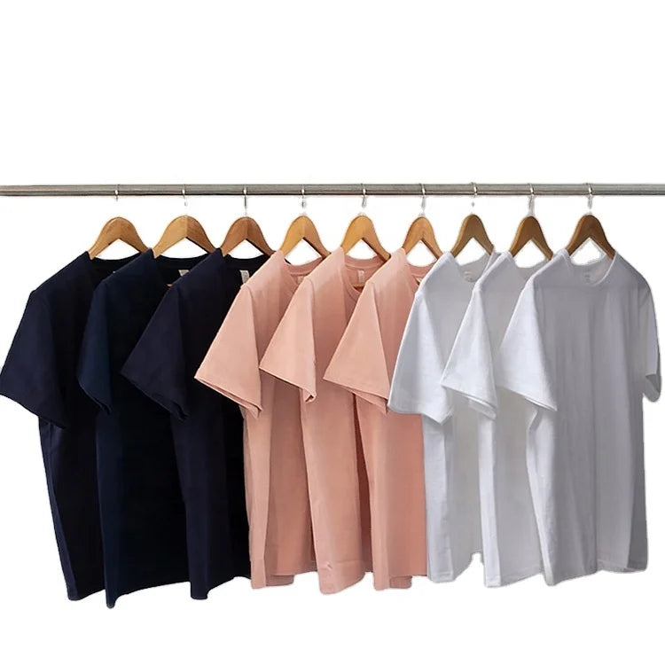 Fashion High Quality 250g 100%cotton Super Weight Casual Short Sleeve T-shirt
