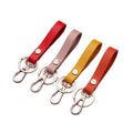 Creative Simple PU Keychain Genuine Leather Key Ring Bag Buckle Keyring Pendant Wholesale