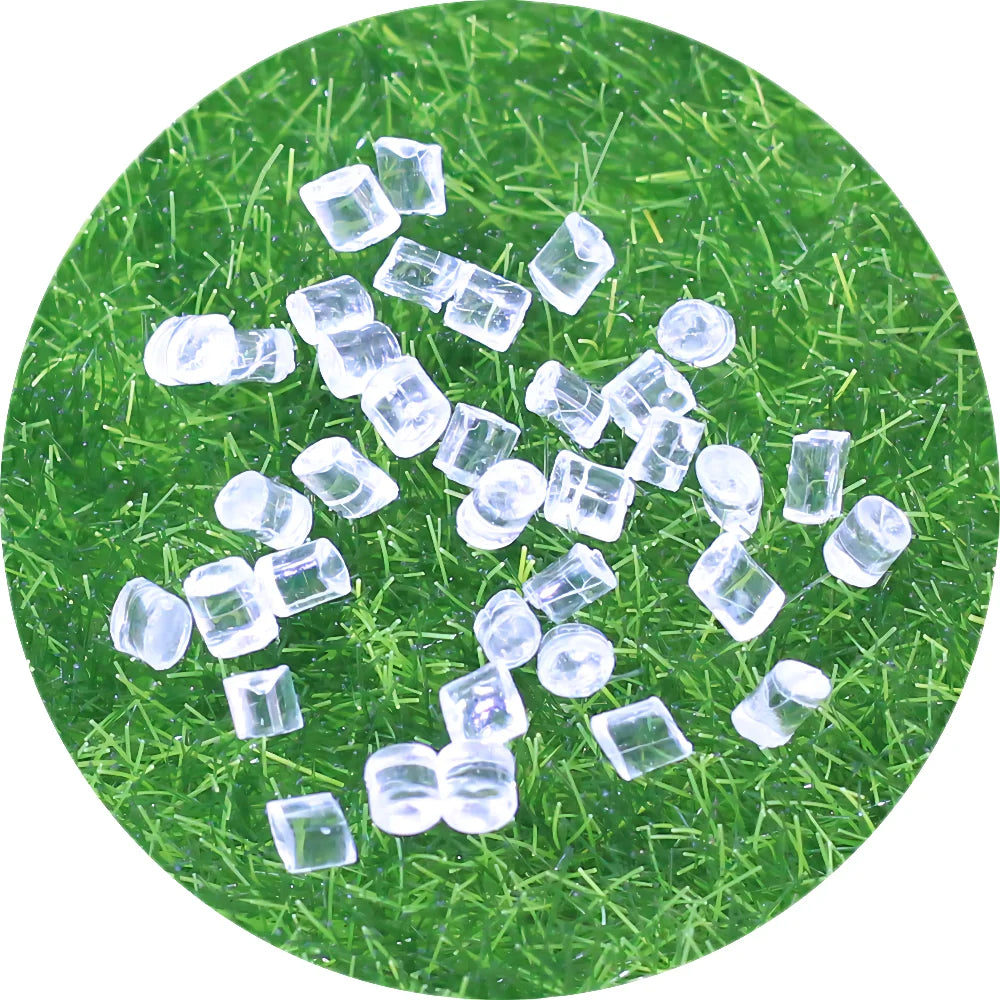 Simulation 3D Ice Beads Acrylic Clear Cube Ice for Craft Making Slime Charms Cup Drinks Topper Decorations