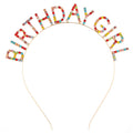 2025 New Arrival Fashion Headband Beautiful Letter & Rhinestone Crown for Birthday Girl Perfect Decorations