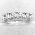 Sterling Silver 3*4mm Semi Mount Ring Empty Frame Blank Support Claw Setting S925 Base Holder Without Center Stone for Inlay DIY