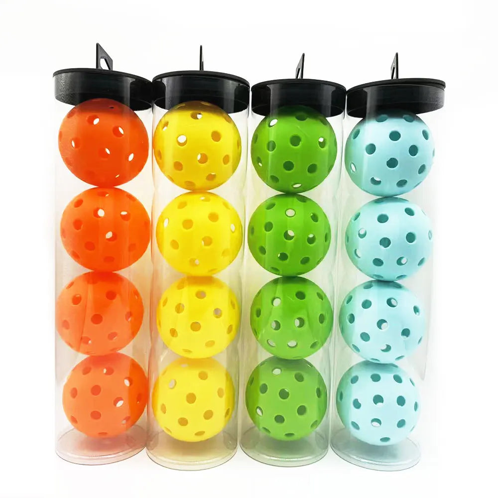 Manufacturer Custom Colorful Pickleball Balls 40 Holes Baseball Softball Plastic Golf Practice Ball Plastic Sports Entertainment