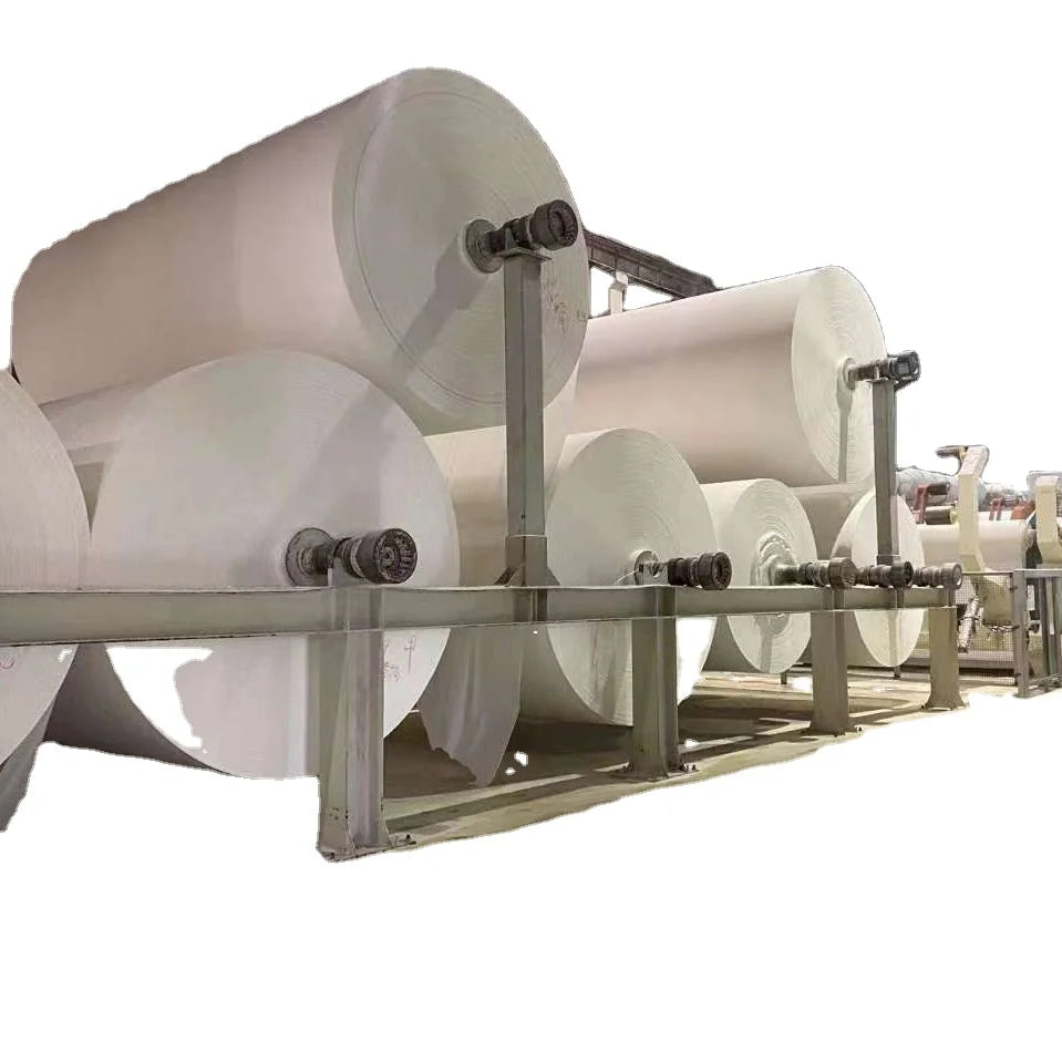 Bamboo/Virgin/Mixed/Recycled Pulp Raw Material Toilet Paper Mother Roll Jumbo Roll for Machine