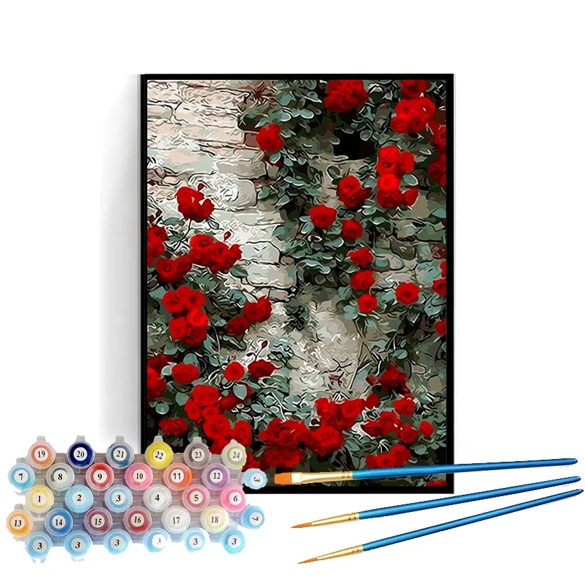 2022 New Design Canvas Oil Painting Wall Art Home Decoration Europe-Style Landscape for Kids Adults by Number