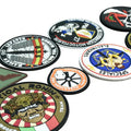Clothes Accessories Custom PVC Badge Embossed 3D Silicone Patch Hat Soft Rubber Logo Badge Heat Press PVC Patches for Clothing