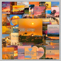 50PCS Factory Hot Furniture Decals Decorate People's Daily Golden Sentence Sunset Decals
