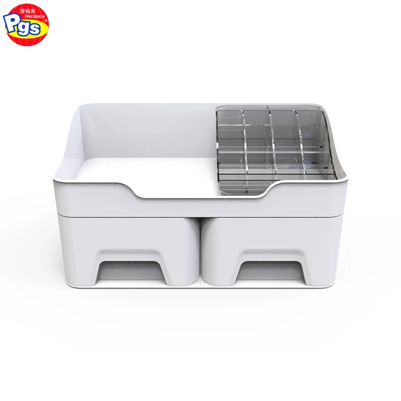 Fancy Desk Organizer Brush Plastic Containers Washroom Accessories Storage Box Makeup Organizer Acrylic