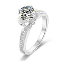 Luxury 1ct VVS Moissanite Wedding Ring 925 Sterling Silver Diamond Rings Moissanite Jewelry Engagement Ring