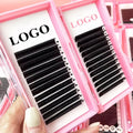 Private Label 0.03 0.05 0.07 Individual Lash Supplier Soft Loose Base Fan Matte Black Volume Eyelash Extensions