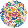 50Pcs Waterproof Vinyl Good Job Kids Sticker Motivational Stickers for Students Boys Girls Reward From Teacher Circle Labels
