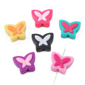 Perforated Butterfly Acrylic  Two-color Loose Beads Handmade DIY Bracelet Necklace Mobile Phone Chain Jewelry Accessories Beads