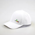 Custom 6-Panel Embroidery Logo Golf Hats Waterproof Polyester Laser Perforated Sporty Style Fruit Pattern Jersey Terry Fabric
