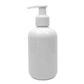 200ml PET Plastic Boston Bottle with Screw Cap and 24/410 Lotion Pump Custom Logo & Screen Printing for Hand Wash Shampoo