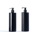 300ml 500ml Matte/Bright Black Plastic Bottles Pump Dispenser 10oz 16oz for Shampoo Lotion Essential Oil Shower Skin Care Serum