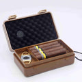 Factory Wholesale Double Cigar Travel Humidor Cigar Accessories Plastic Cigar case with Gift Packing