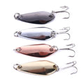 Wholesale SP017 3.5cm 3.7g Artificial Spinner Baits Metal Blade Spoon Fishing Lures
