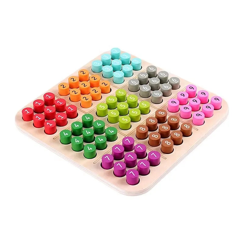Wooden Sudoku Board Game Math Puzzle Toy Montessori Educational Digital Gift Toys for Kids