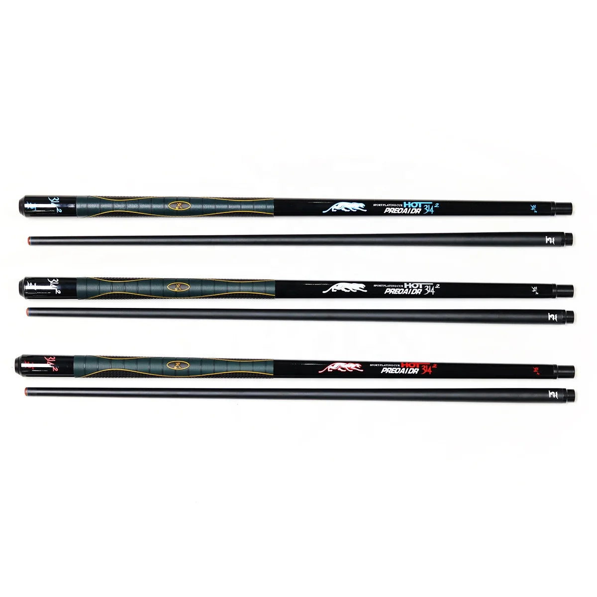 Premium Quality 3142 Predator Billiard Cue 2 Pieces Carbon Shaft Pool Stick 58" Length for Sale