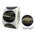 Self Adhesive Custom Die Cut Thank You Card Sticker With Custom logo in a Roll