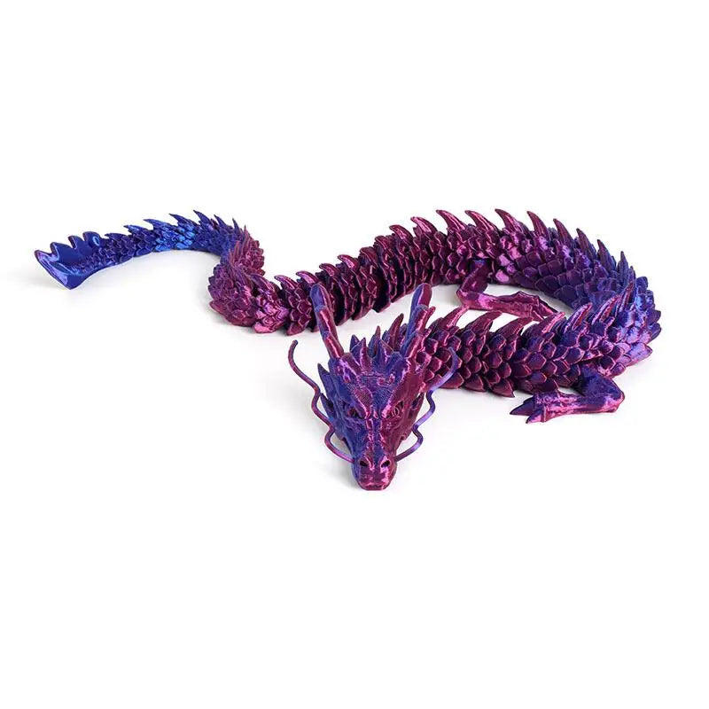 Premium 3D Printed Dragon Figurine Vibrant Creative 3d Printed Animals Gifts for Decoration or Special Occasions
