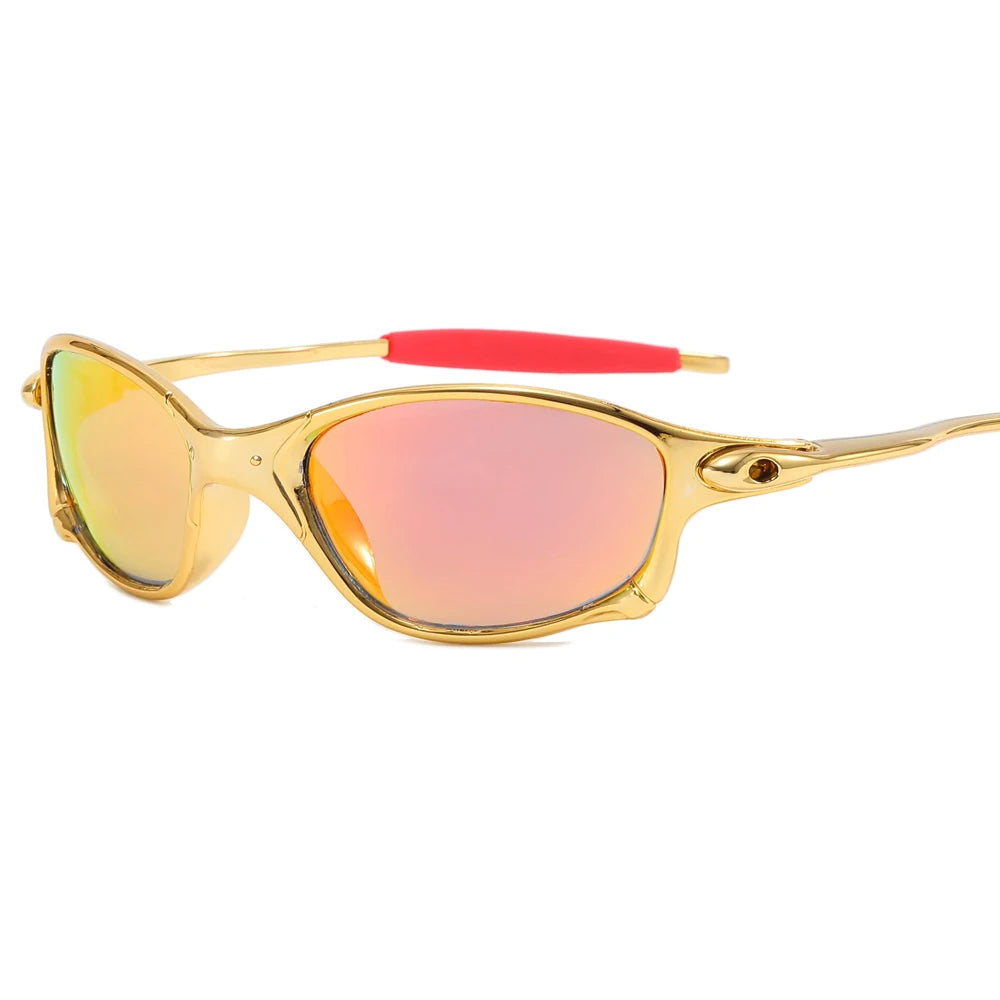 2023 Sport Sunglasses with Gold and Gray PC Frames