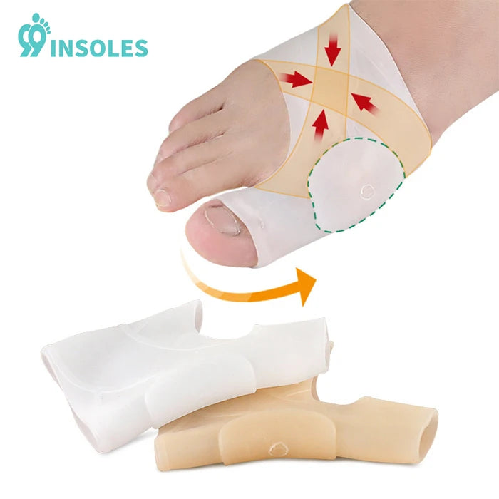 99insole Forefoot Cushion Toe Separator Bunion Corrector Hallux Valgus Big Toes Forefoot Pads for Women Hallux Valgus