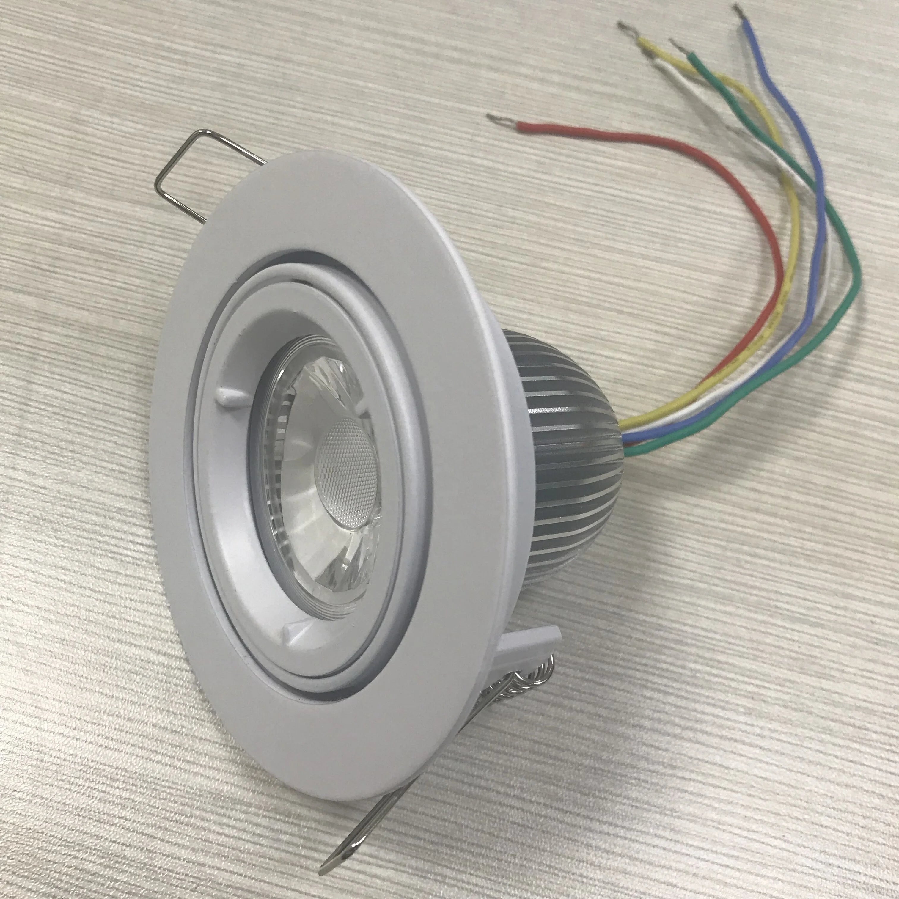 Led Downlights New White Dc 24V 8W 12w Cct Tunable White or RGBW Ip44 Led Spot Light RGB Led Downlight