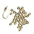 Flat Brass Bead Bug Worm Collars Bead Head Brass Flat Round Spacer Bead Nymph Fly Head Weight Ring Extra Fly Tying Materials